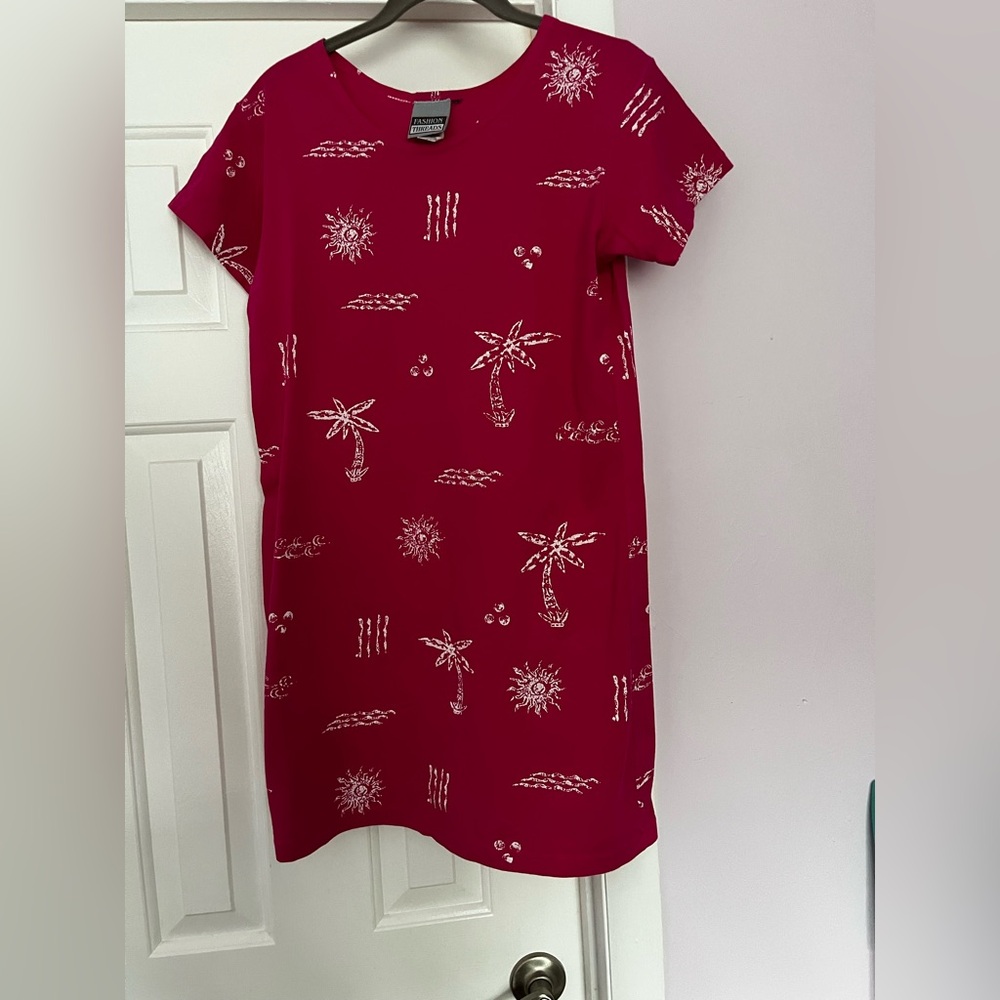 Fashion threads 
Pink beach cover up